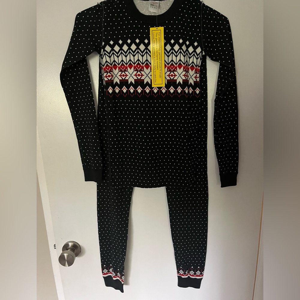 Hanna Andersson Black and White Kids Pajama Set
